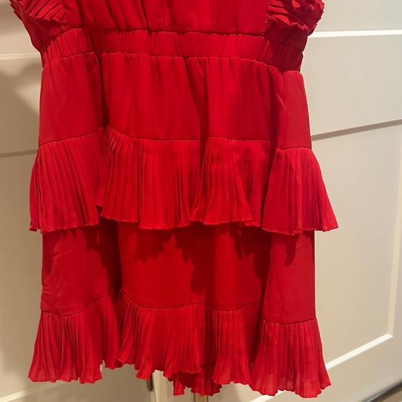 Red Ruffle Dress - Picture 4 of 4